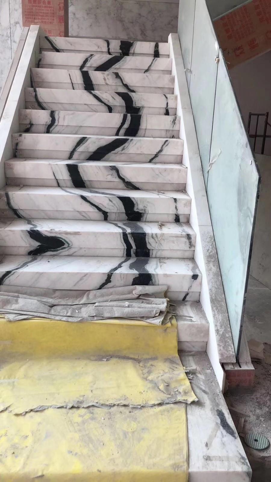 Panda White Marble stairs