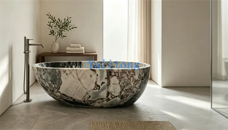 Blue Galaxy Marble Bathtub