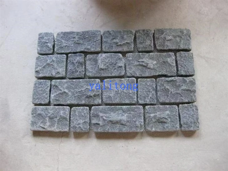 Cobblestone Pavers On Mesh Sheets