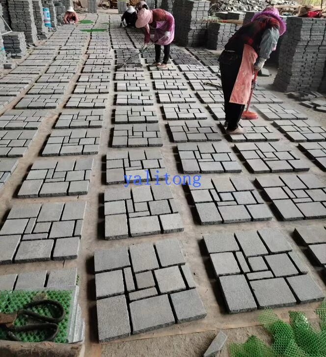 Mesh backed pavers