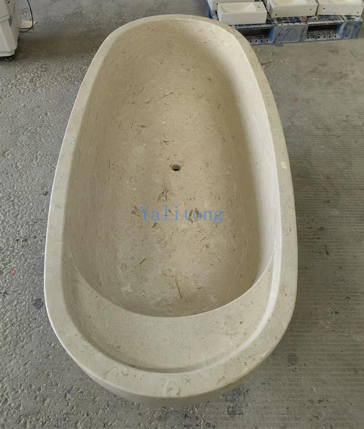 limestone bathtub
