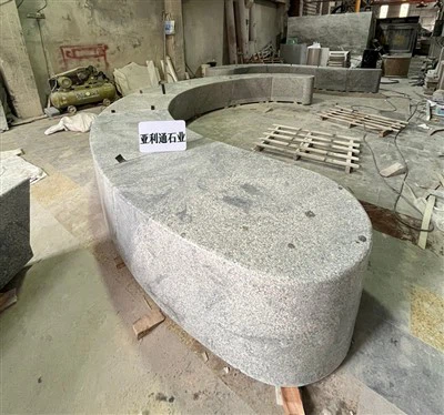 Curved Stone Benches For Garden