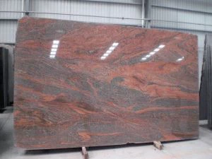 Indian Multicolor Red Granite Gangsaw Slabs