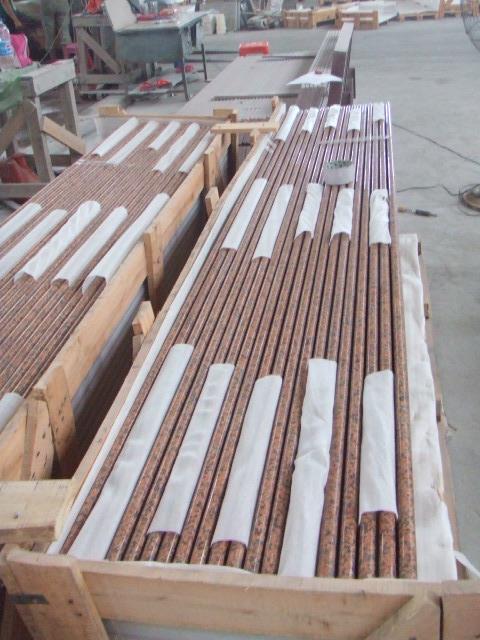 Tian Shan Red Granite Kitchen Tops With Backsplash