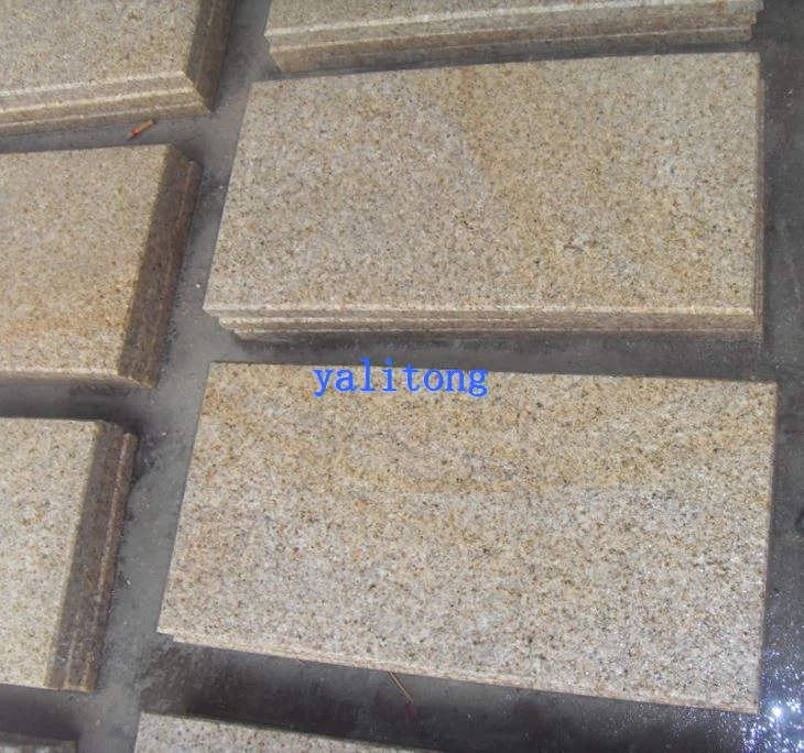China Stone Yellow Granite Bushhamered Tiles G682