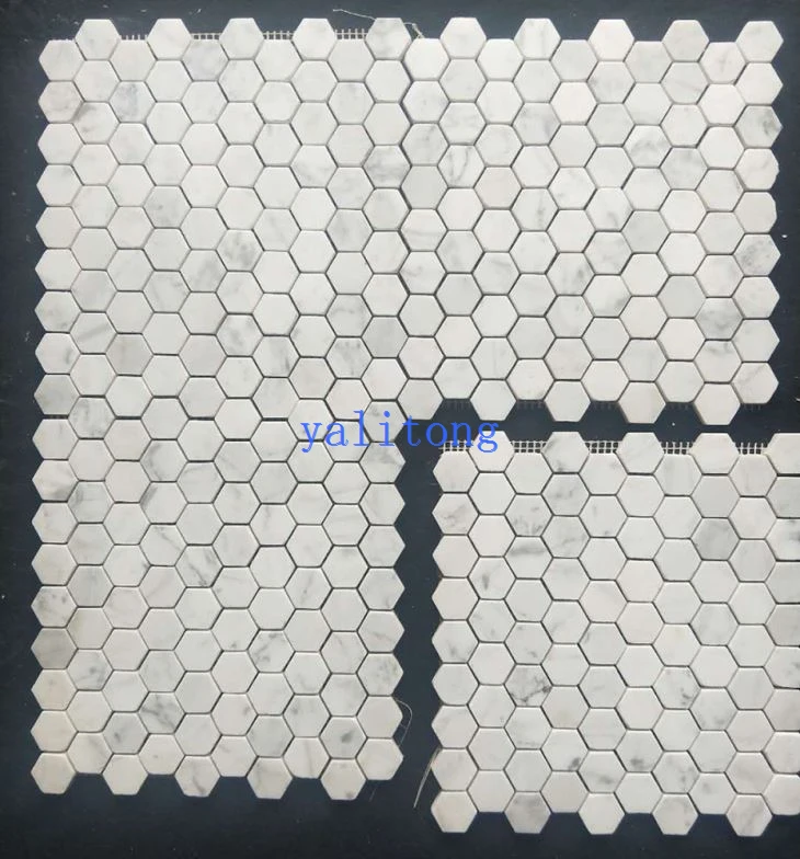 Carrara White Hexagon Marble Mosaic