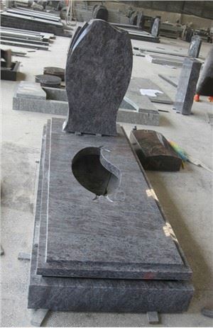 Bahama Blue Granite Tombstone