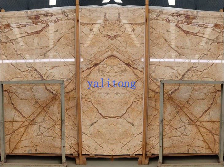 Goose Feather Gold Marble Slabs